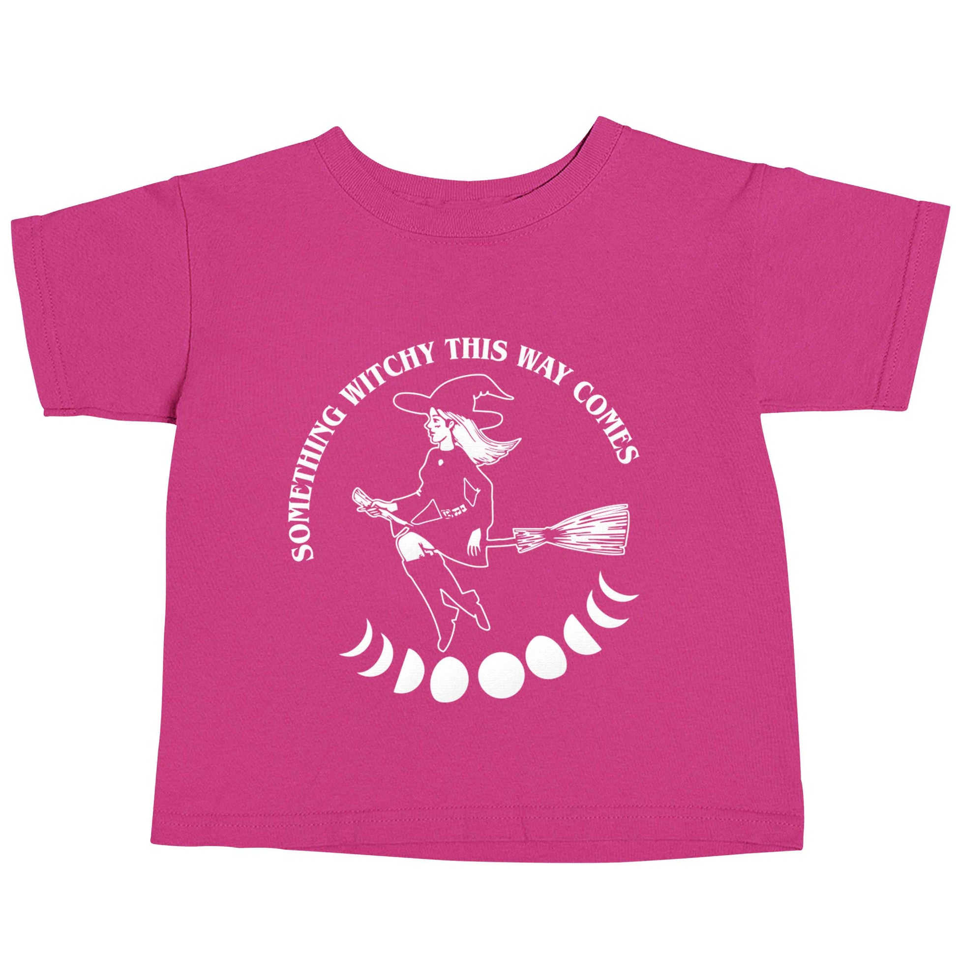 Feeling witchy? This design should hit the spot! pink baby toddler Tshirt 2 Years