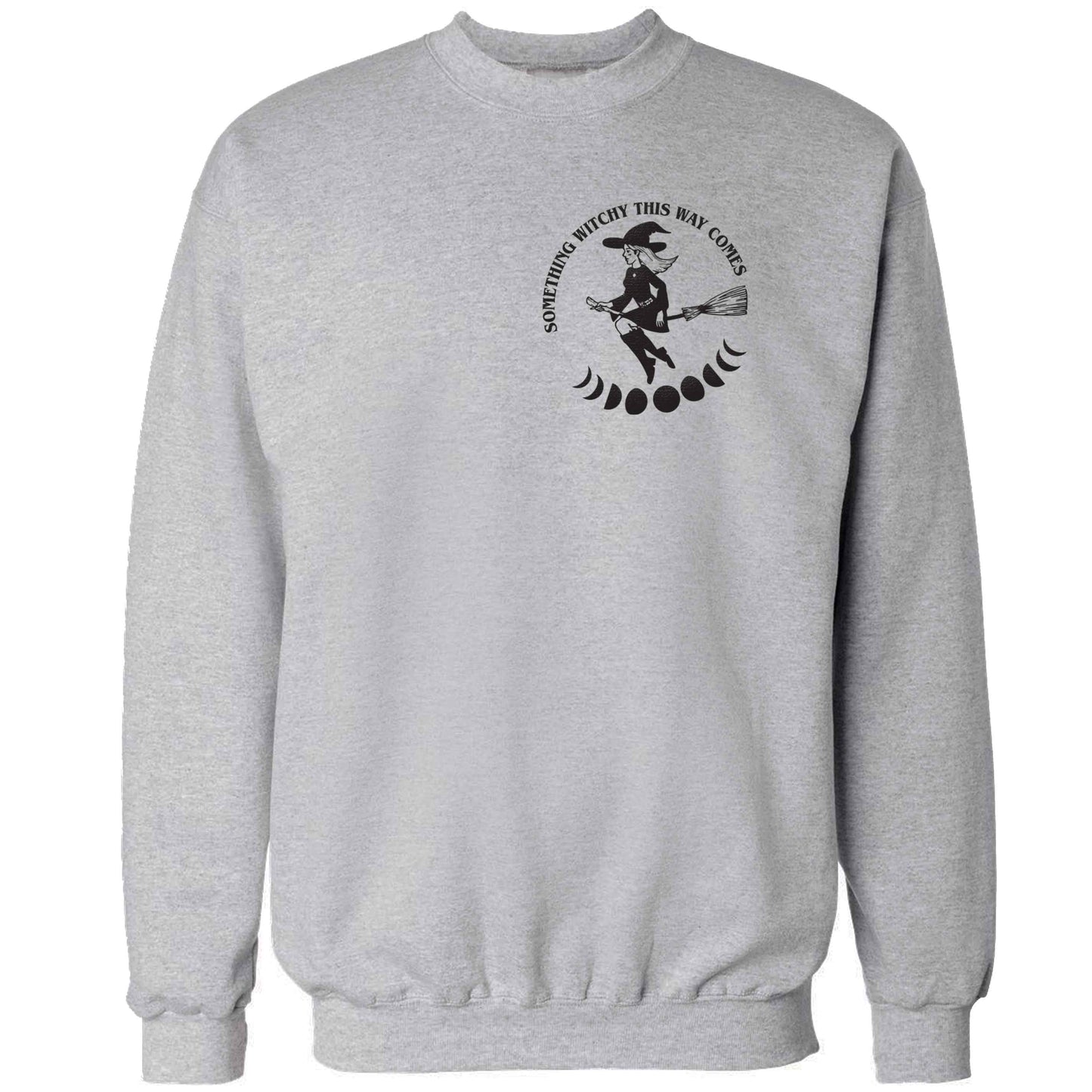 Feeling witchy? This design should hit the spot! adult's unisex grey sweater 2XL