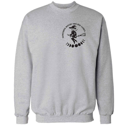 Feeling witchy? This design should hit the spot! adult's unisex grey sweater 2XL