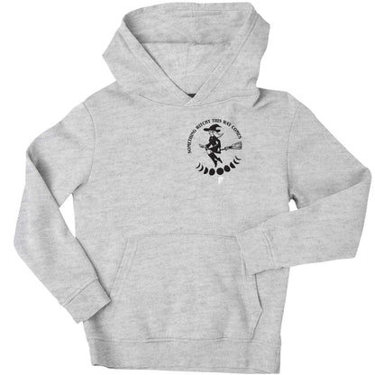 Feeling witchy? This design should hit the spot! children's grey hoodie 12-13 Years