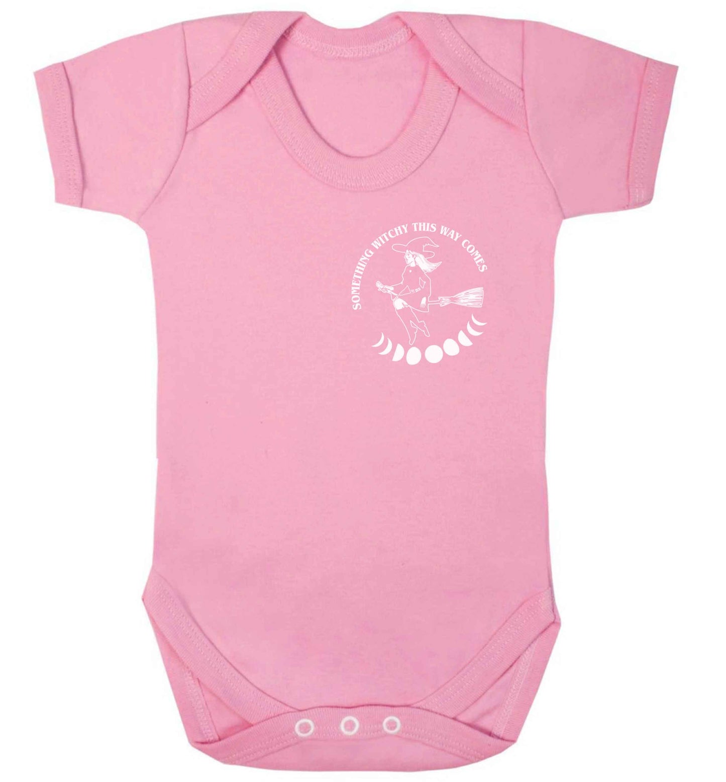 Feeling witchy? This design should hit the spot! baby bodysuit pale pink 18-24 months