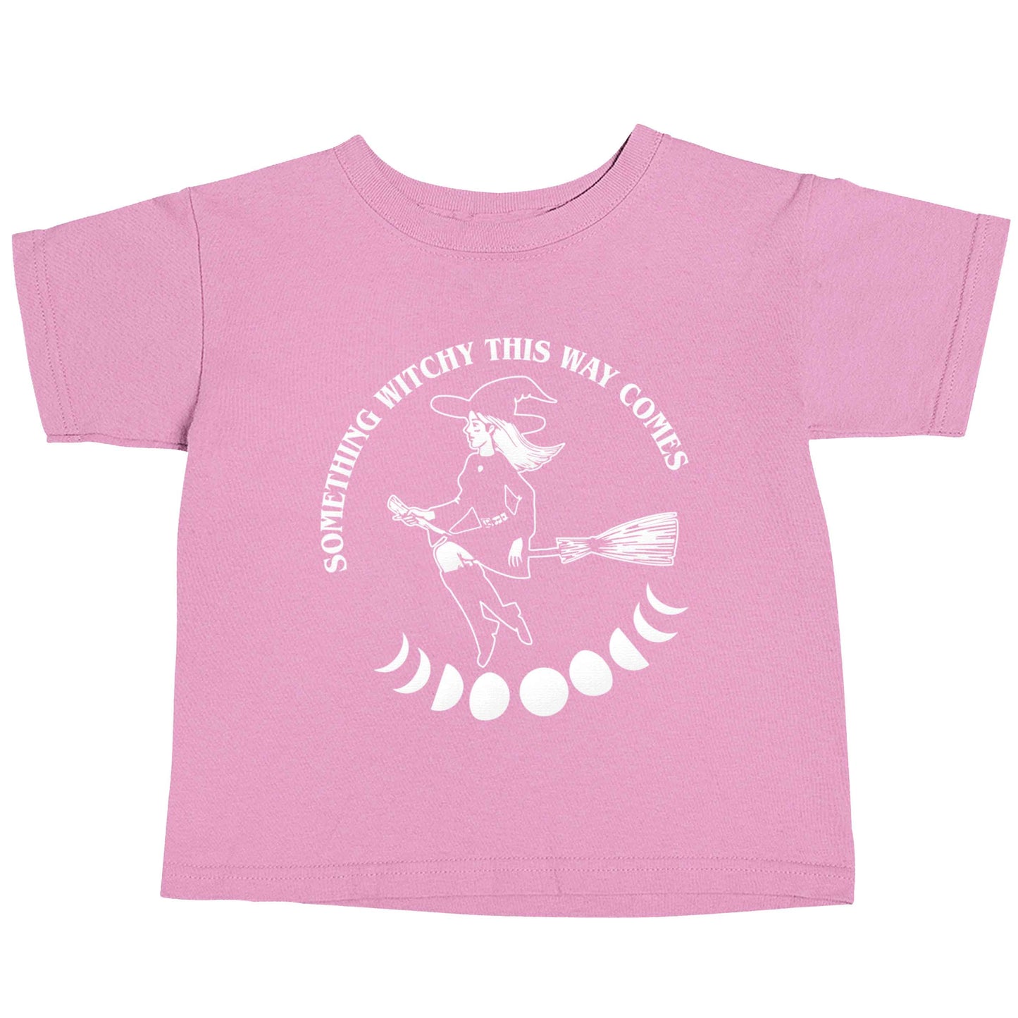 Feeling witchy? This design should hit the spot! light pink baby toddler Tshirt 2 Years