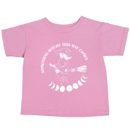 Feeling witchy? This design should hit the spot! light pink baby toddler Tshirt 2 Years