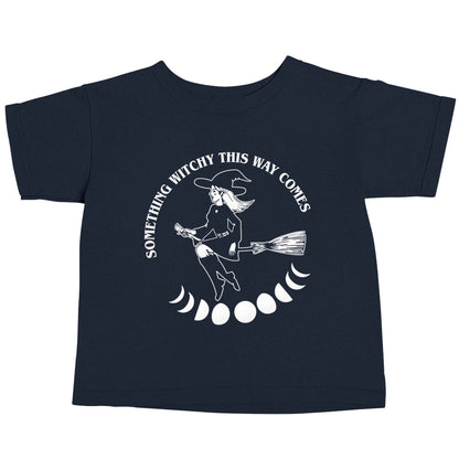 Feeling witchy? This design should hit the spot! navy baby toddler Tshirt 2 Years