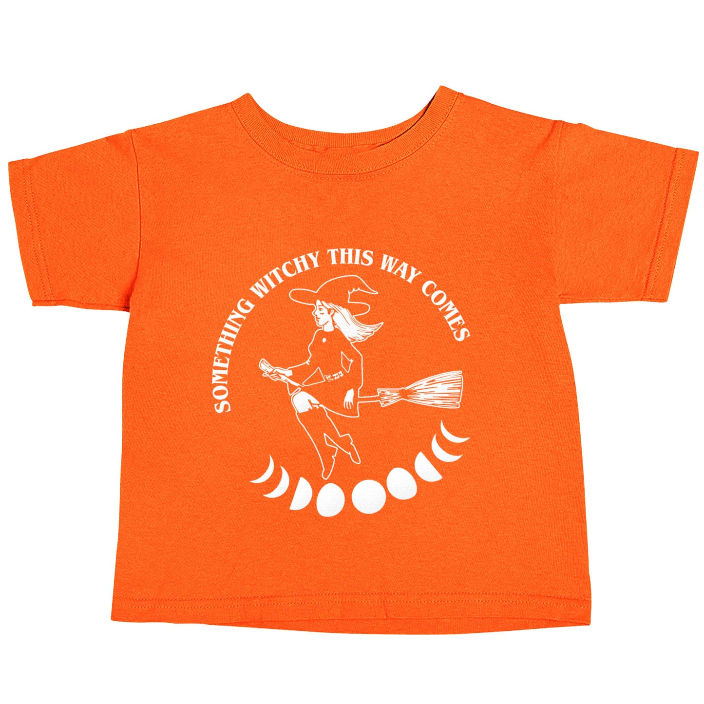 Feeling witchy? This design should hit the spot! orange baby toddler Tshirt 2 Years