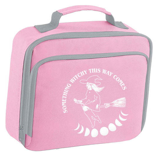 Feeling witchy? This design should hit the spot! insulated pink lunch bag cooler