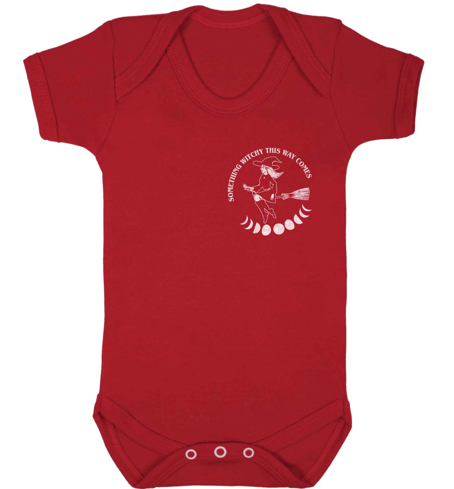 Feeling witchy? This design should hit the spot! baby bodysuit red 18-24 months