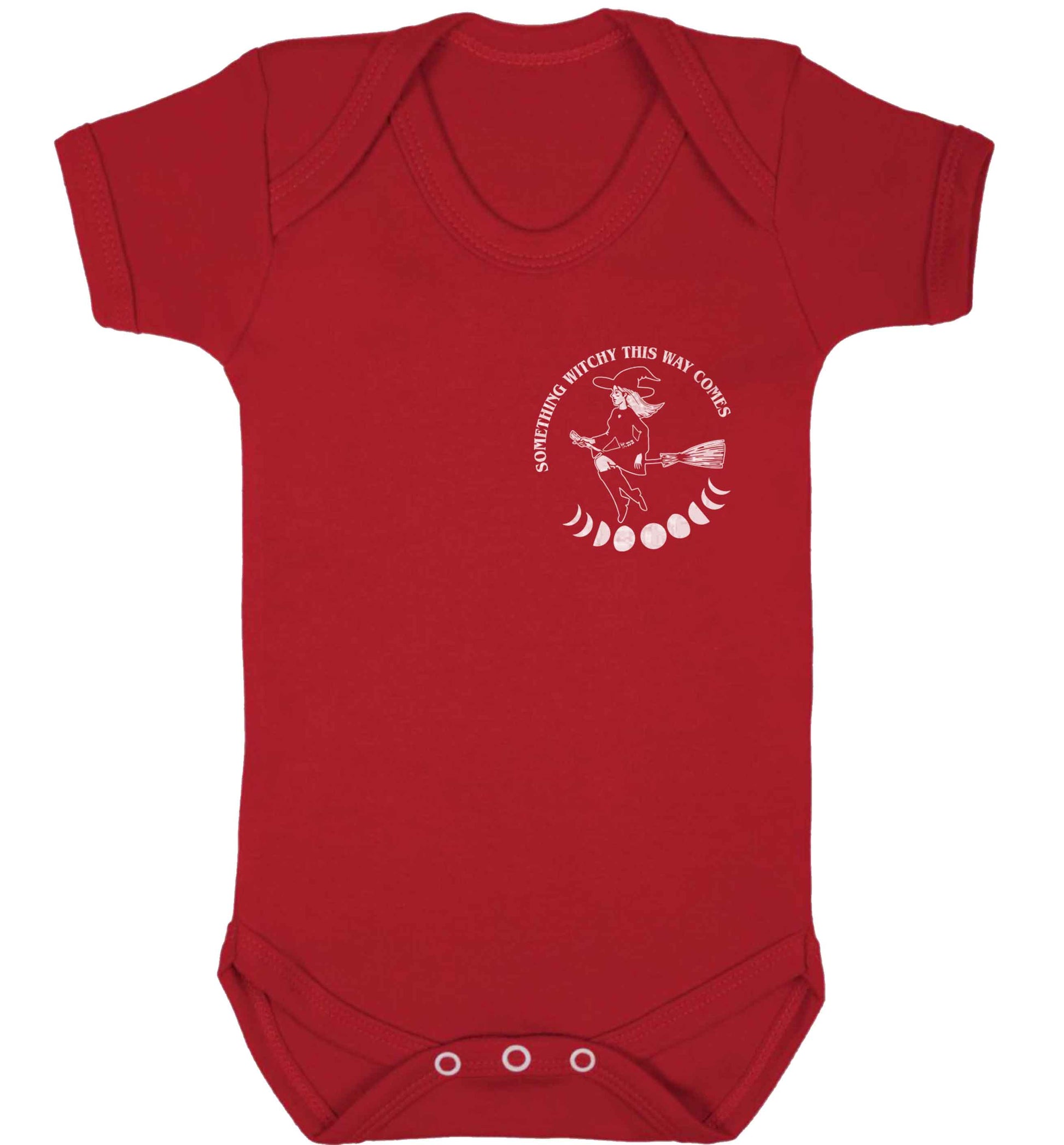 Feeling witchy? This design should hit the spot! baby bodysuit red 18-24 months