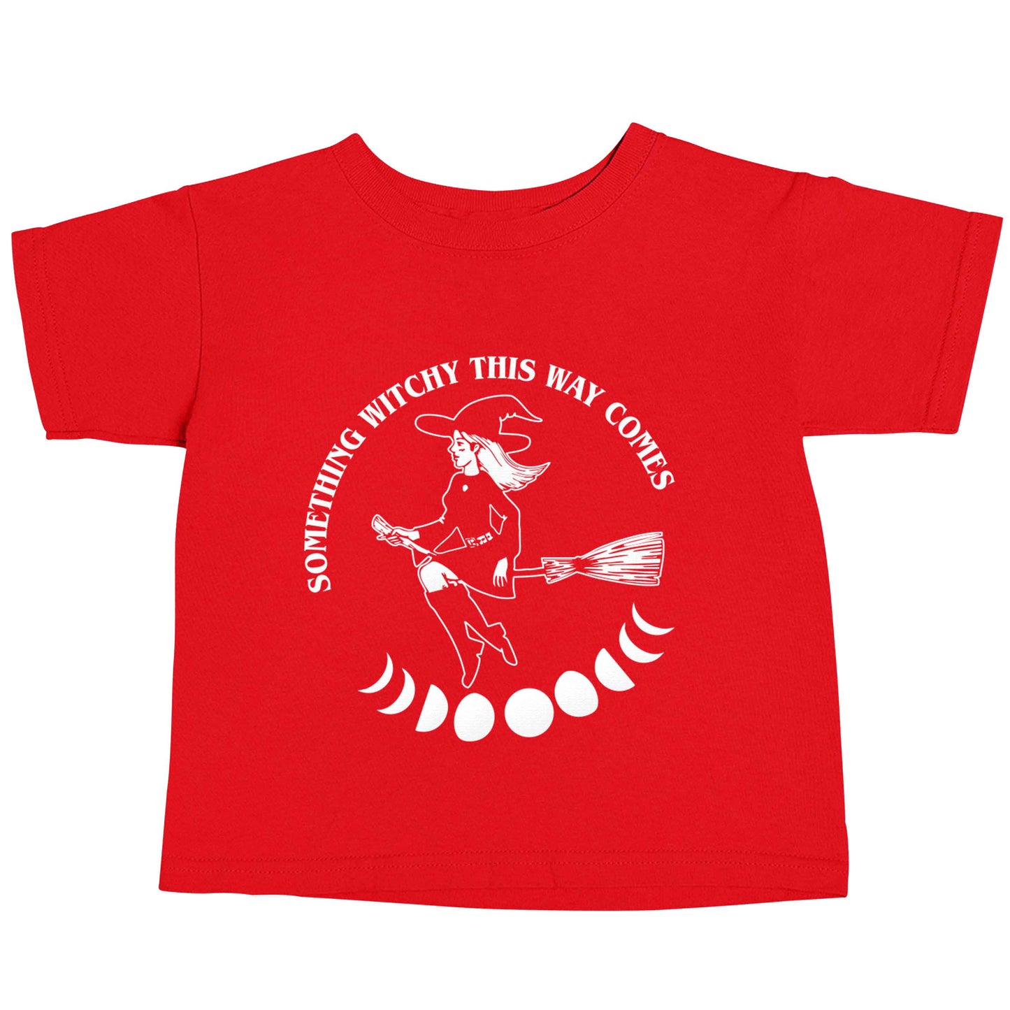Feeling witchy? This design should hit the spot! red baby toddler Tshirt 2 Years