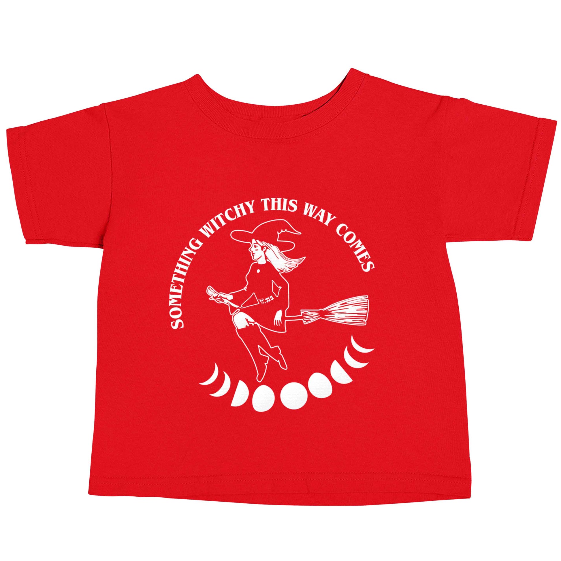 Feeling witchy? This design should hit the spot! red baby toddler Tshirt 2 Years