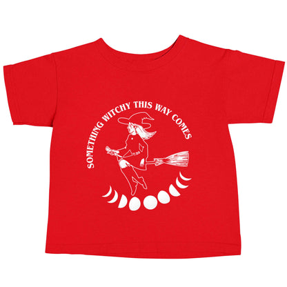 Feeling witchy? This design should hit the spot! red baby toddler Tshirt 2 Years