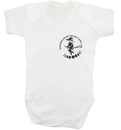 Feeling witchy? This design should hit the spot! baby bodysuit white 18-24 months