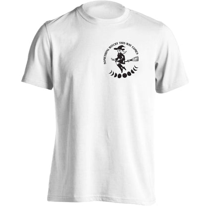Feeling witchy? This design should hit the spot! adults unisex white Tshirt 2XL