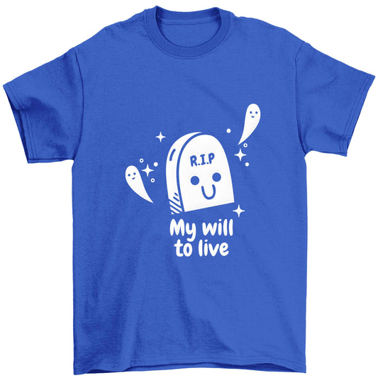 RIP My will to live Children's blue Tshirt 12-13 Years