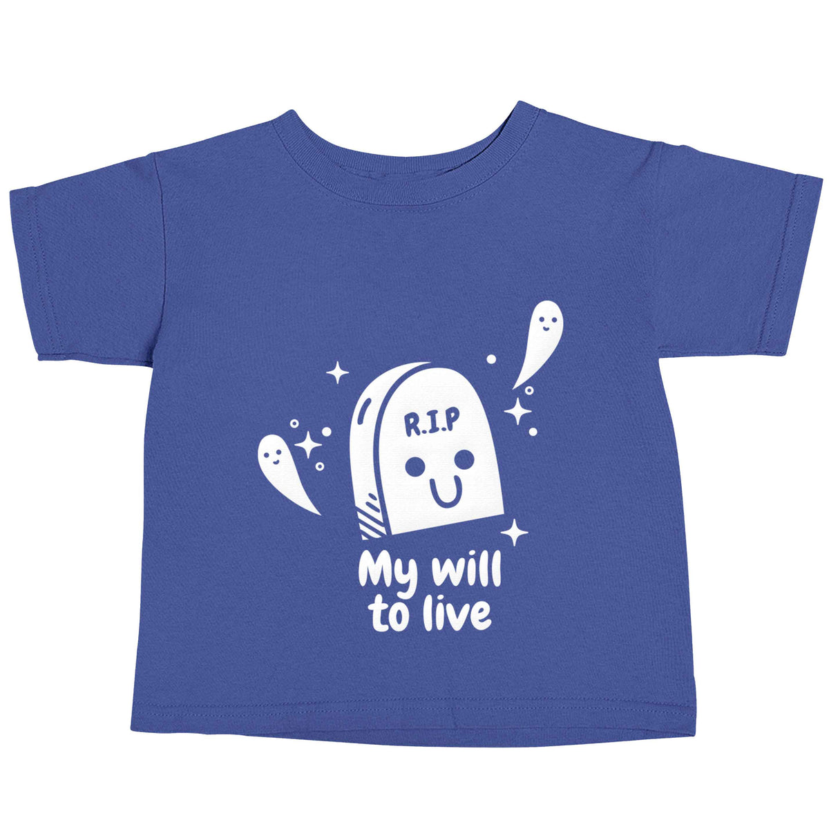 RIP My will to live blue baby toddler Tshirt 2 Years