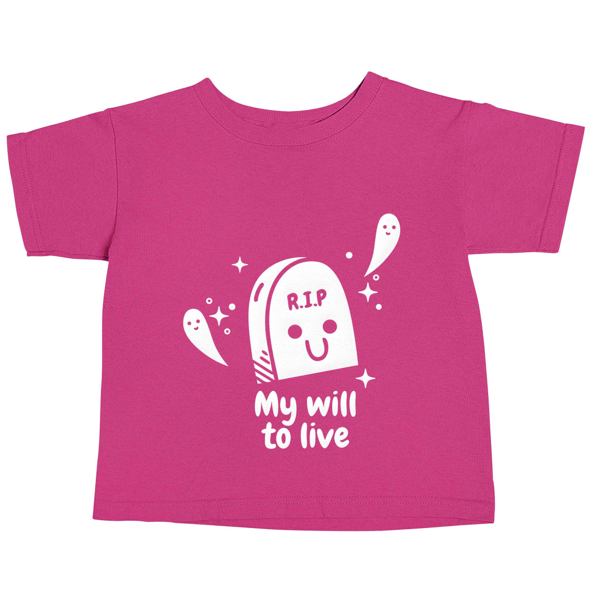 RIP My will to live pink baby toddler Tshirt 2 Years