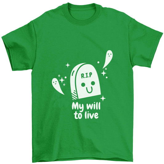 RIP My will to live Children's green Tshirt 12-13 Years