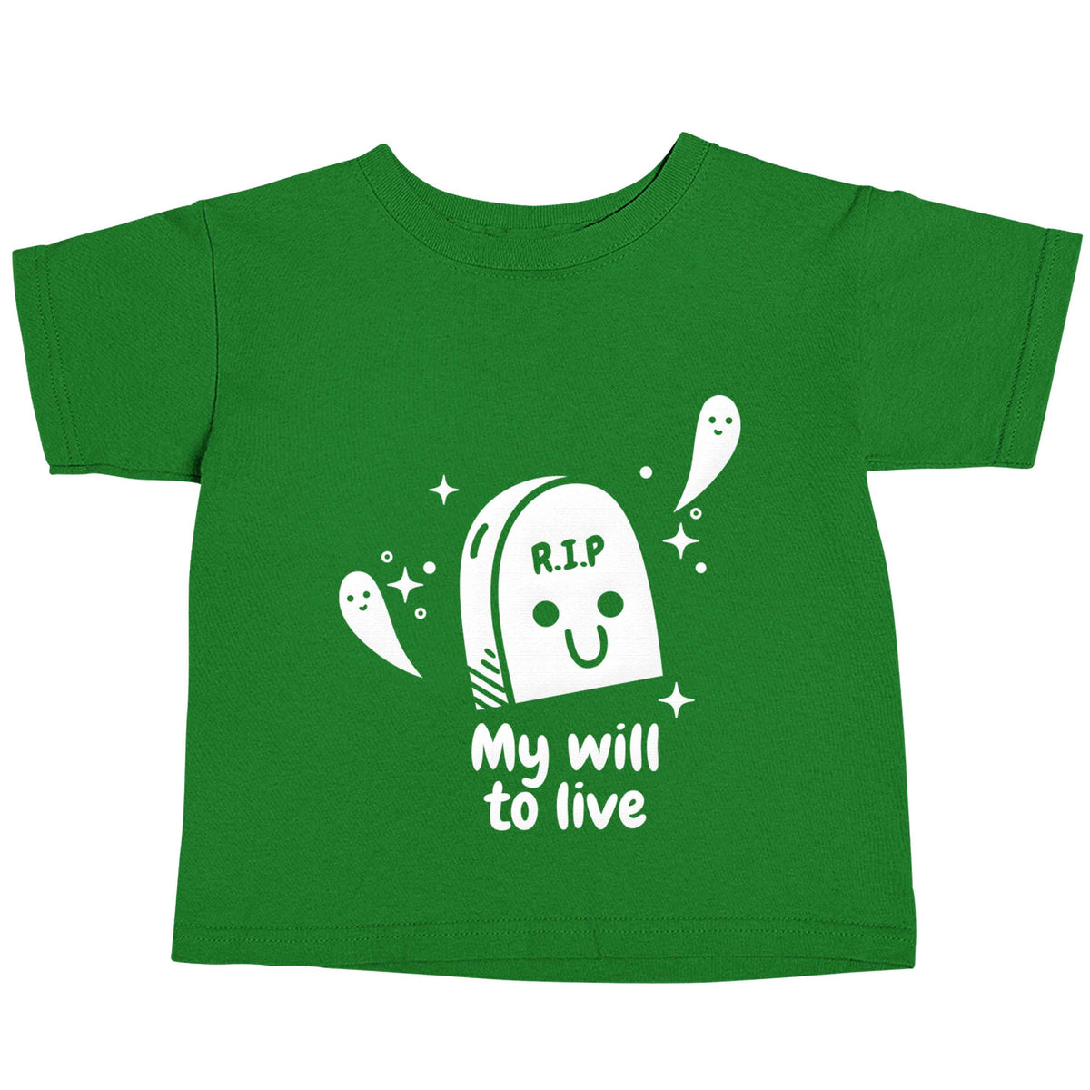 RIP My will to live green baby toddler Tshirt 2 Years