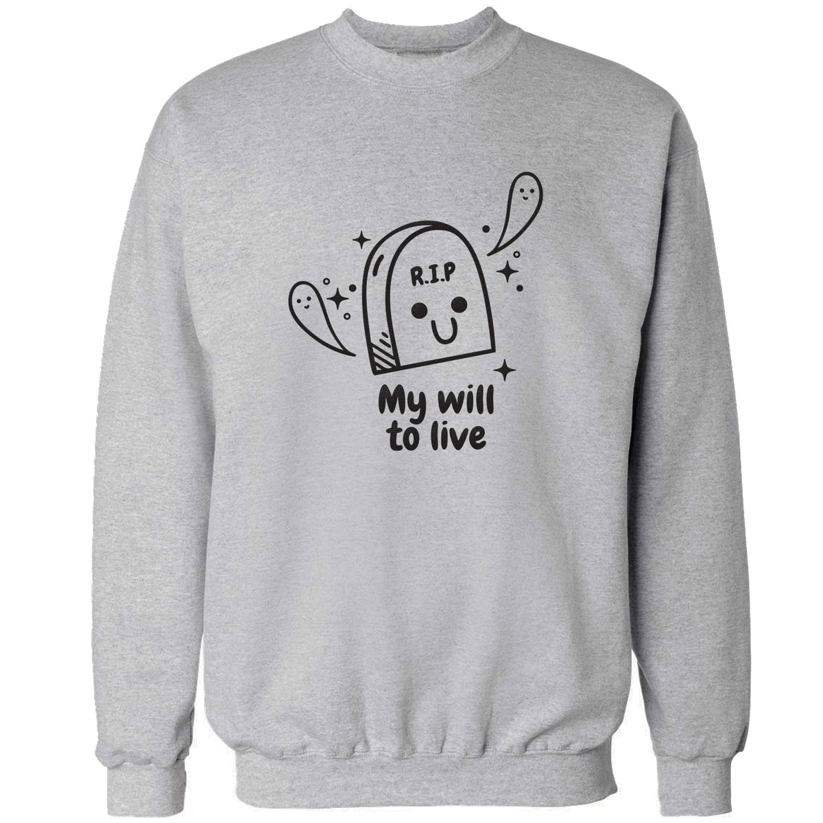 RIP My will to live adult's unisex grey sweater 2XL