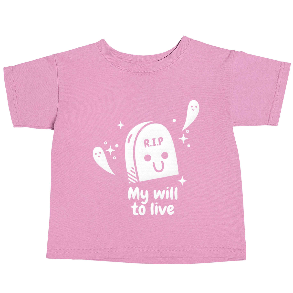 RIP My will to live light pink baby toddler Tshirt 2 Years