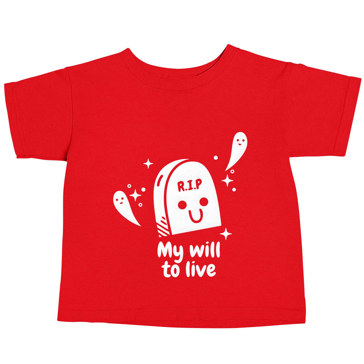 RIP My will to live red baby toddler Tshirt 2 Years