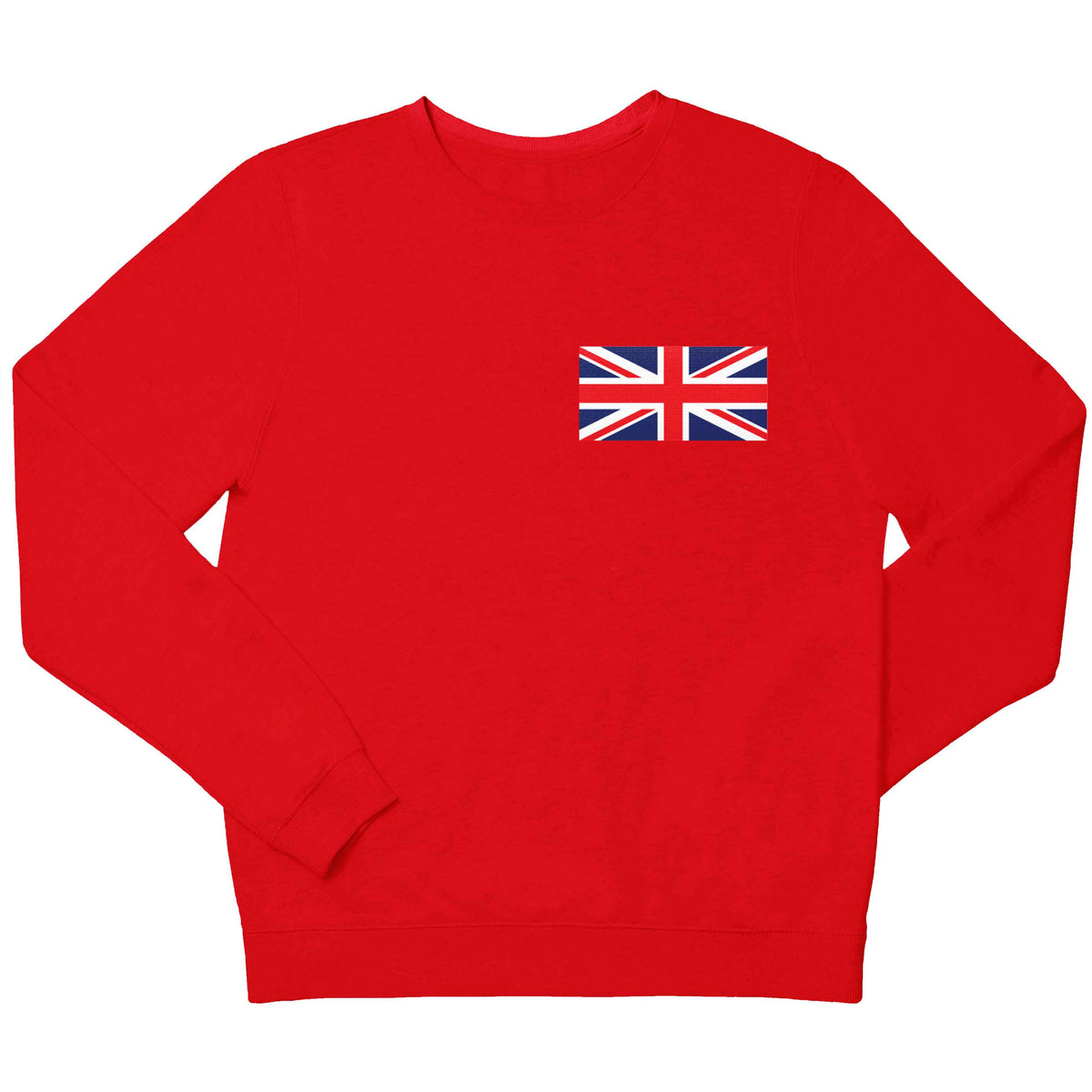 Union Jack flag pocket design children's grey sweater 12-13 Years