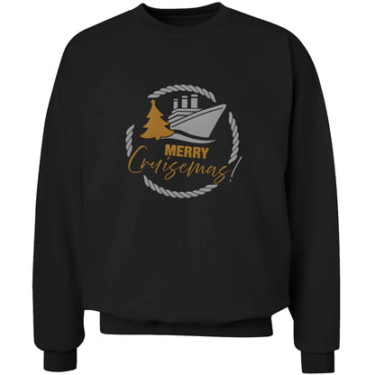 Merry cruismas adult's unisex black sweater 2XL