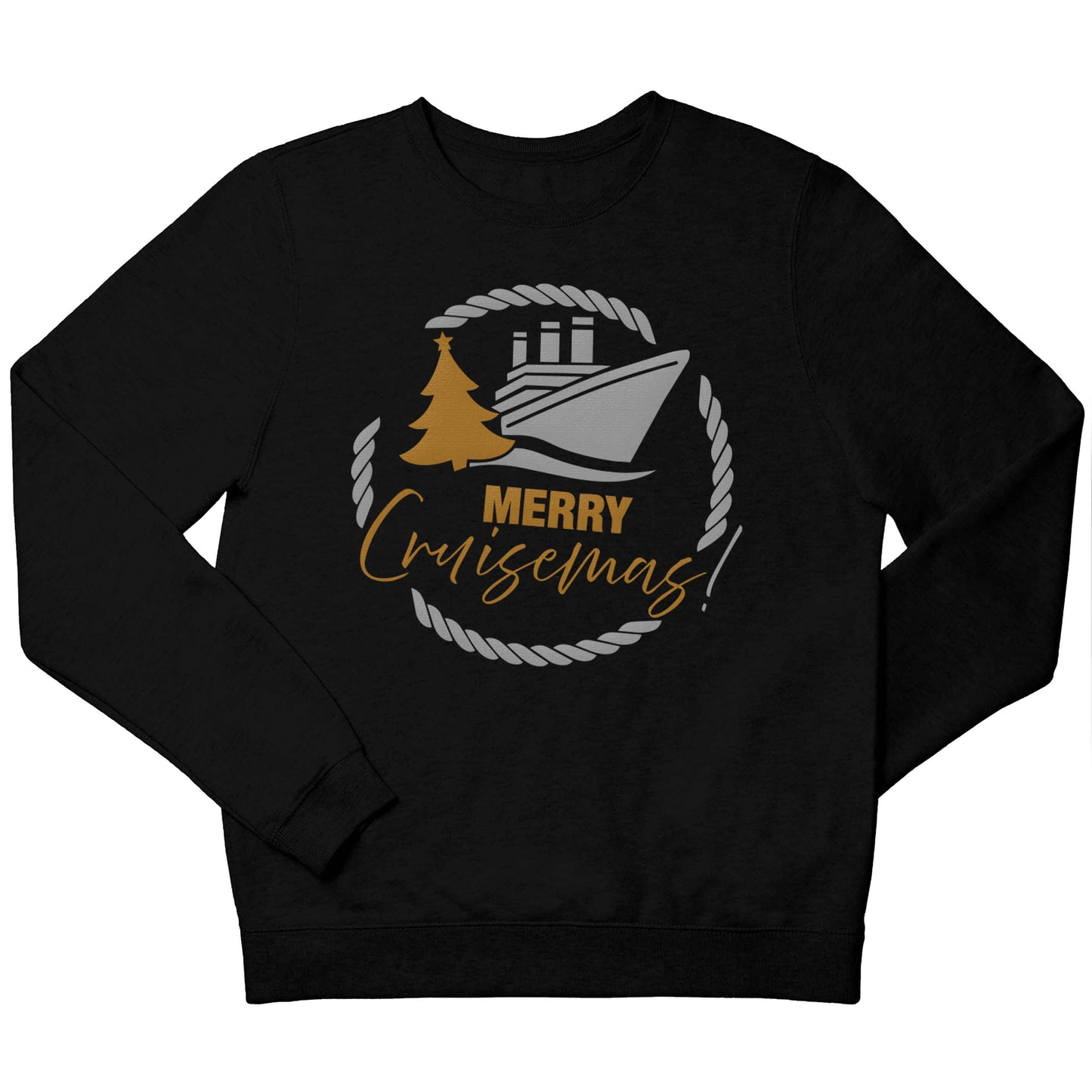 Merry cruismas children's black sweater 12-13 Years