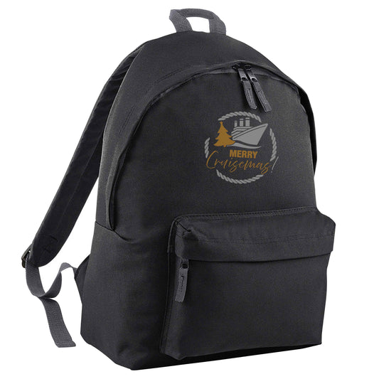 Merry cruismas black adults backpack