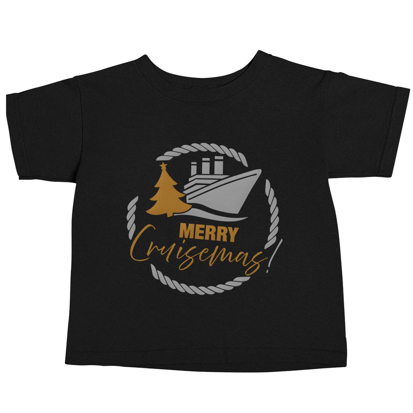 Merry cruismas Black baby toddler Tshirt 2 years