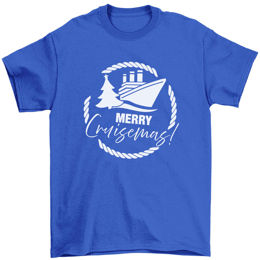 Merry cruismas Children's blue Tshirt 12-13 Years