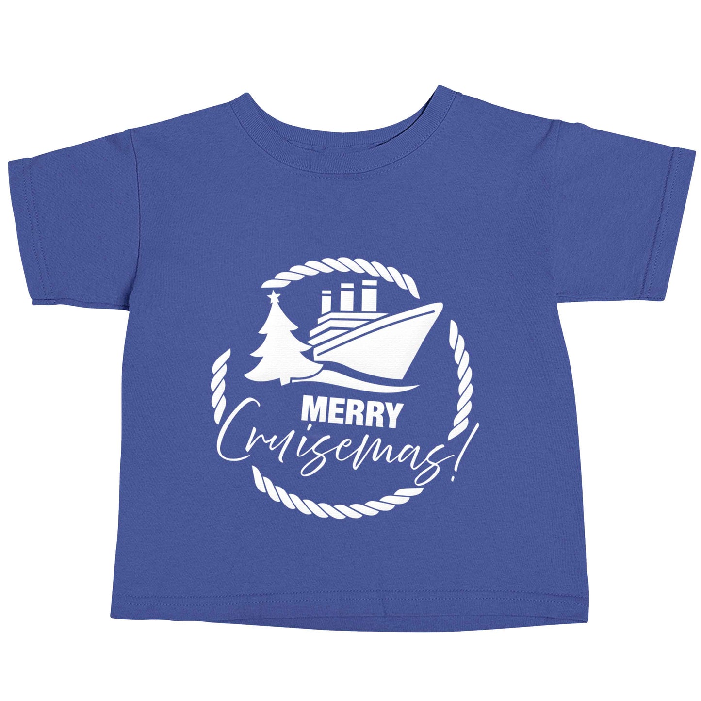 Merry cruismas blue baby toddler Tshirt 2 Years