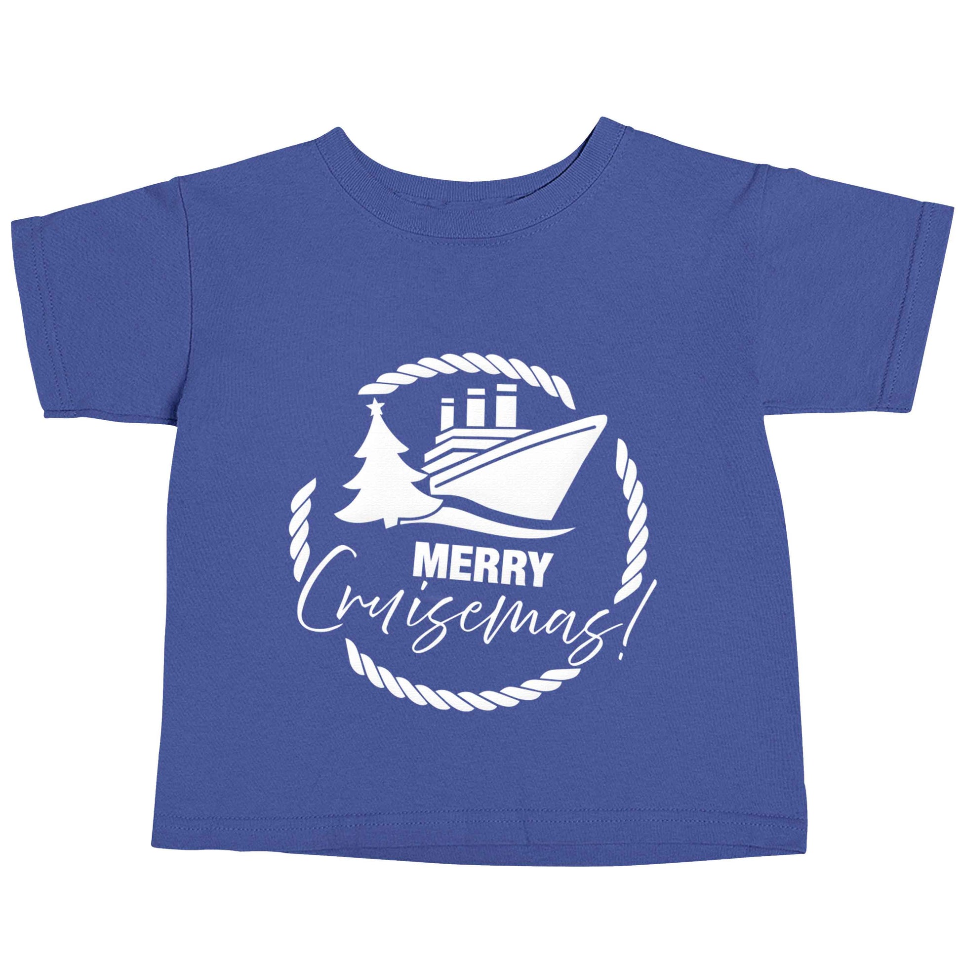 Merry cruismas blue baby toddler Tshirt 2 Years
