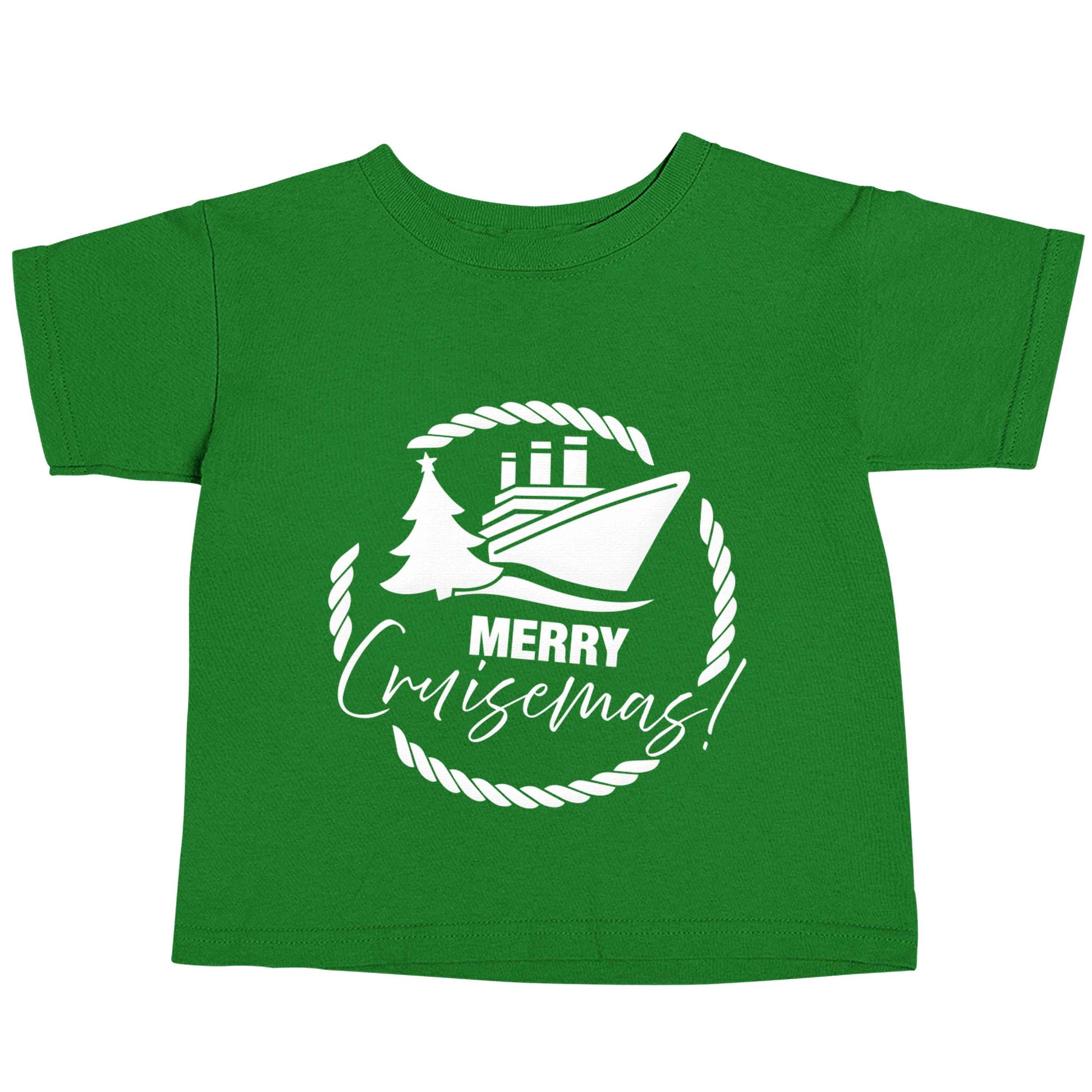 Merry cruismas green baby toddler Tshirt 2 Years