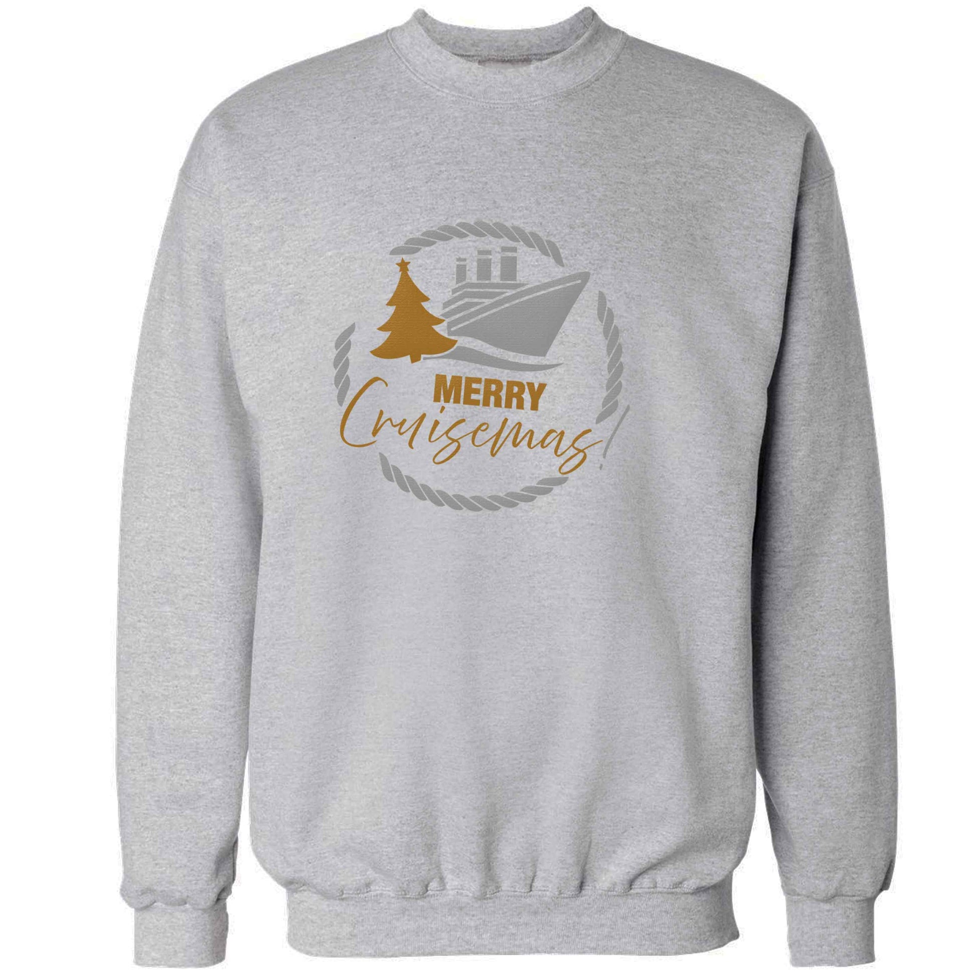 Merry cruismas adult's unisex grey sweater 2XL