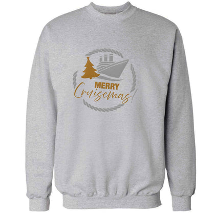 Merry cruismas adult's unisex grey sweater 2XL