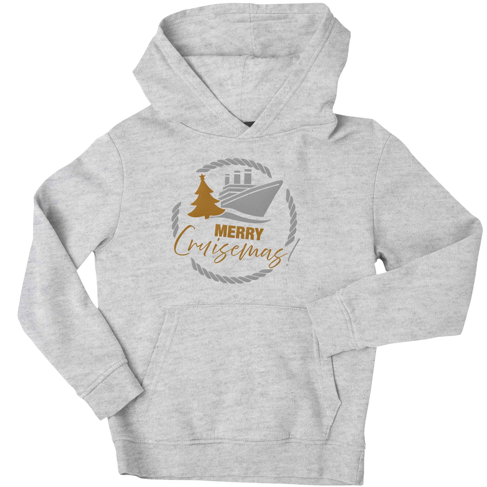 Merry cruismas children's grey hoodie 12-13 Years