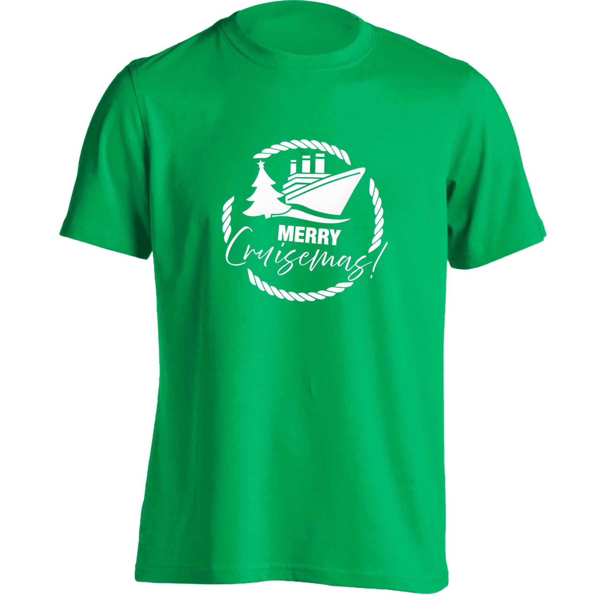 Merry cruismas adults unisex green Tshirt 2XL