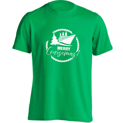 Merry cruismas adults unisex green Tshirt 2XL