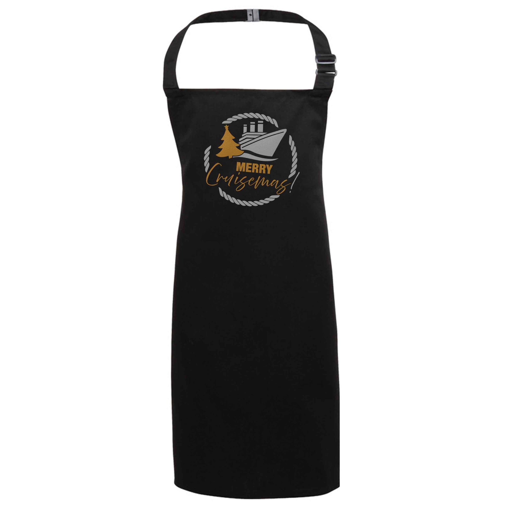 Merry cruismas black apron 7-10 years