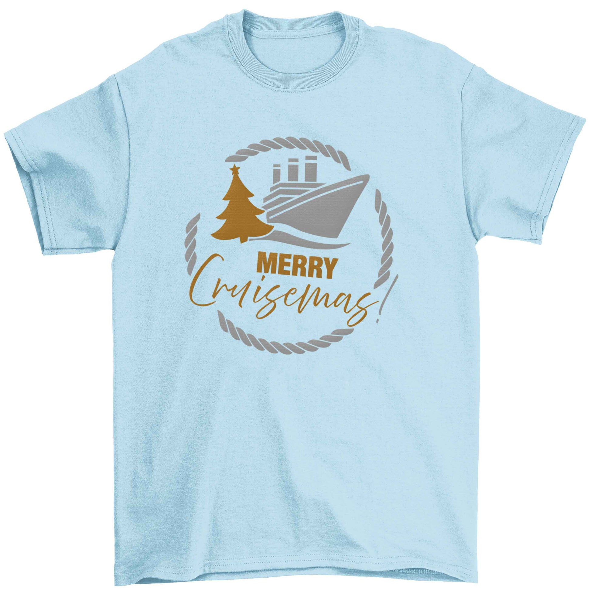 Merry cruismas Children's light blue Tshirt 12-13 Years