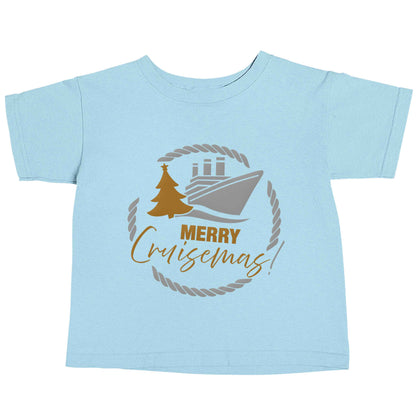 Merry cruismas light blue baby toddler Tshirt 2 Years