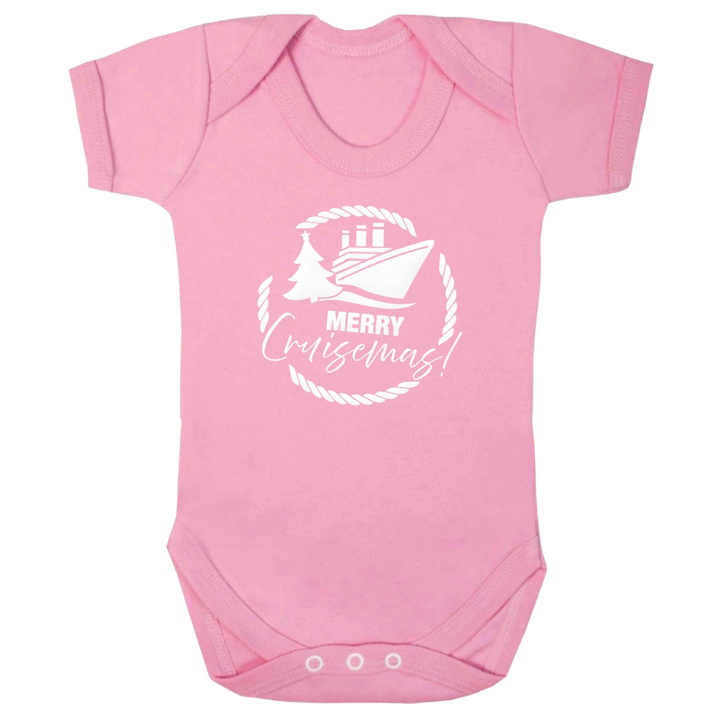 Merry cruismas baby bodysuit pale pink 18-24 months