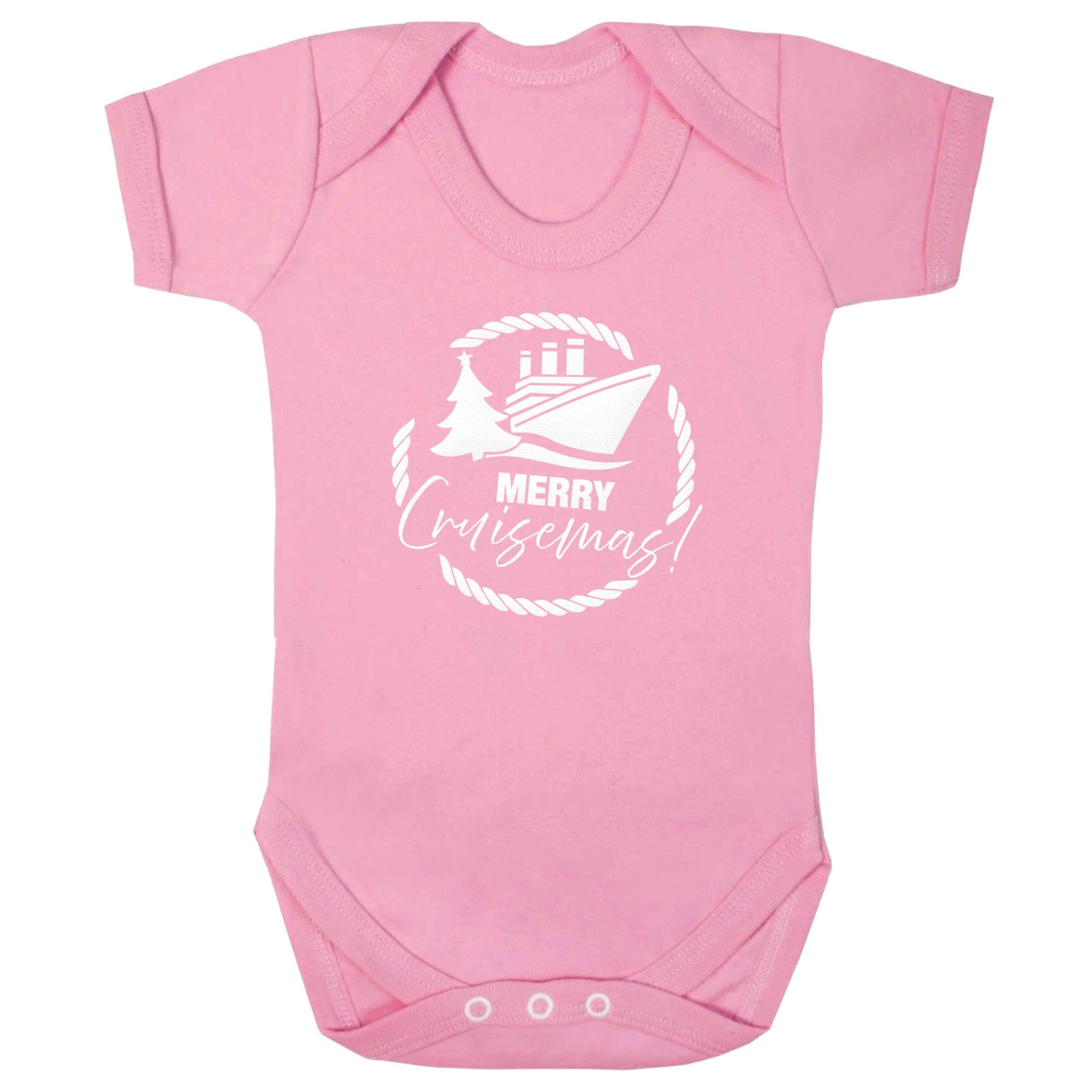 Merry cruismas baby bodysuit pale pink 18-24 months