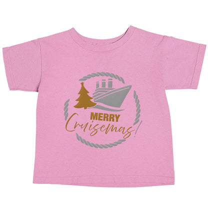 Merry cruismas light pink baby toddler Tshirt 2 Years