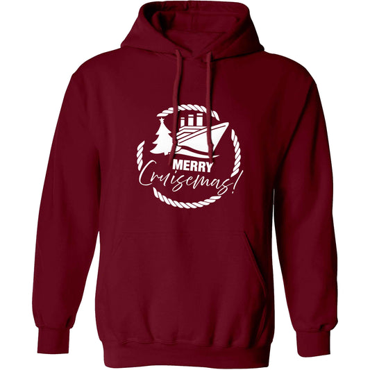 Merry cruismas adults unisex maroon hoodie 2XL