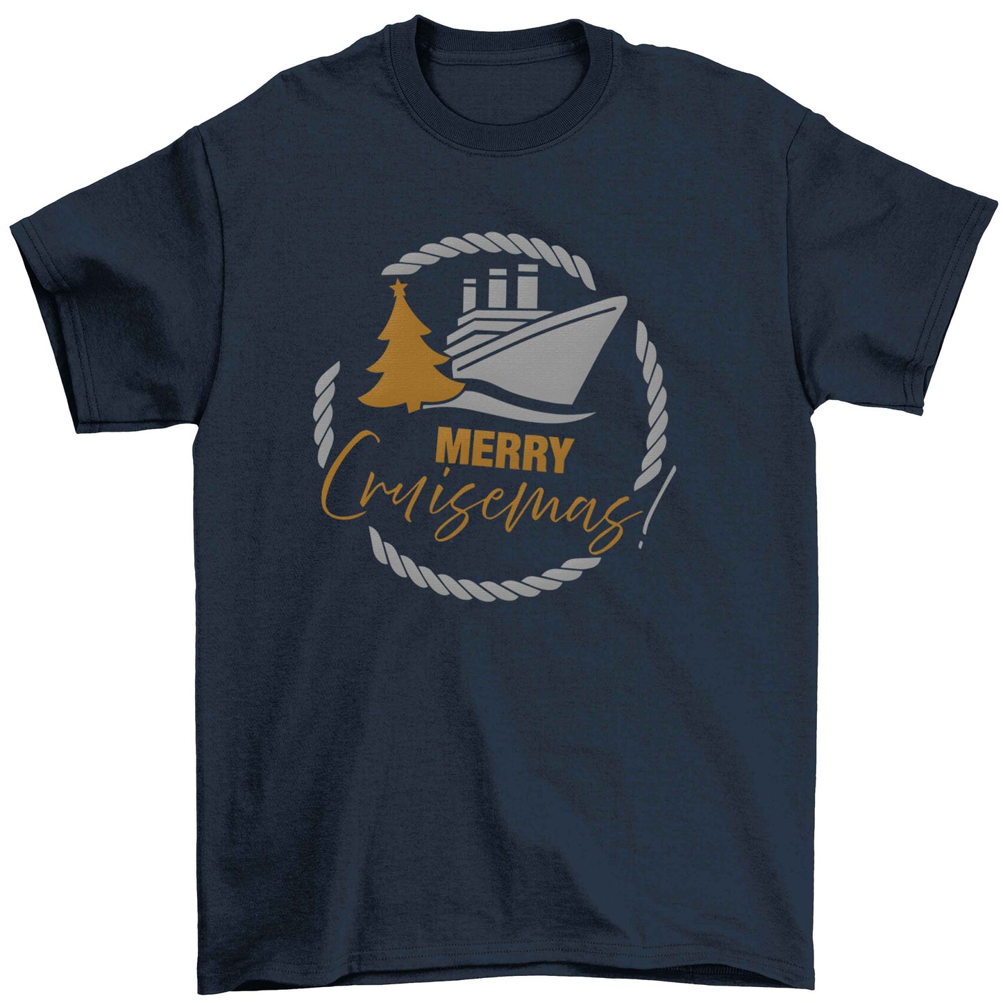 Merry cruismas Children's navy Tshirt 12-13 Years