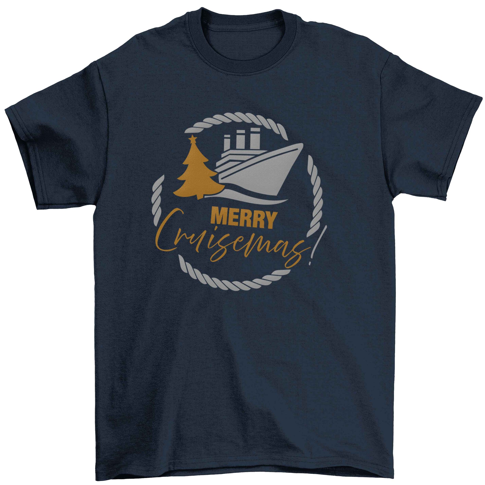 Merry cruismas Children's navy Tshirt 12-13 Years