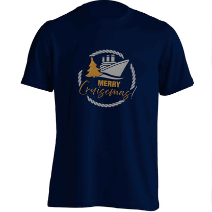 Merry cruismas adults unisex navy Tshirt 2XL