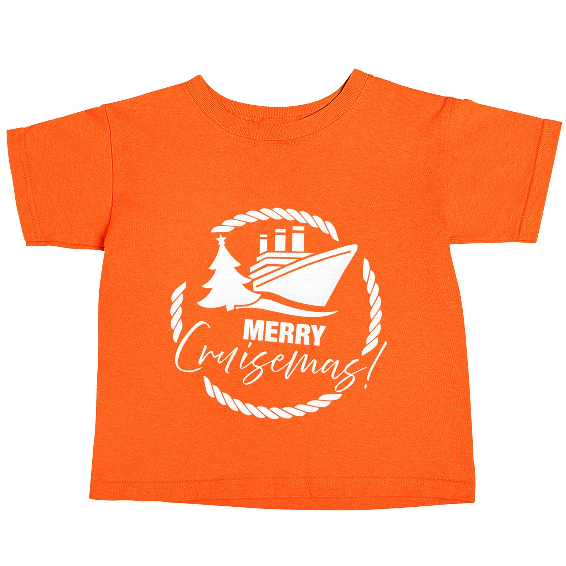 Merry cruismas orange baby toddler Tshirt 2 Years